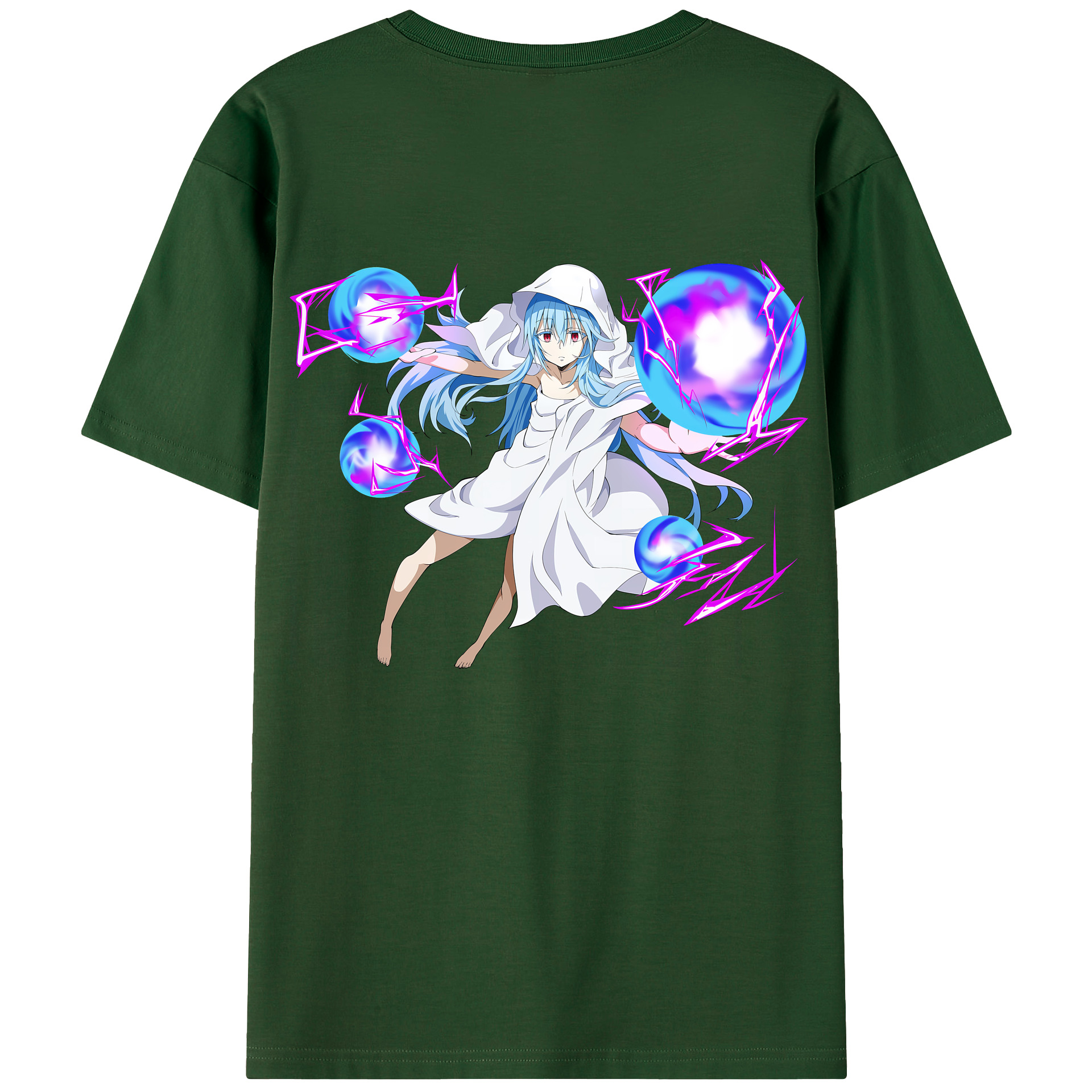 （画像用） 転スラ Regarding Reincarnated to Slime 綿100％半袖Tシャツ（背面プリント）